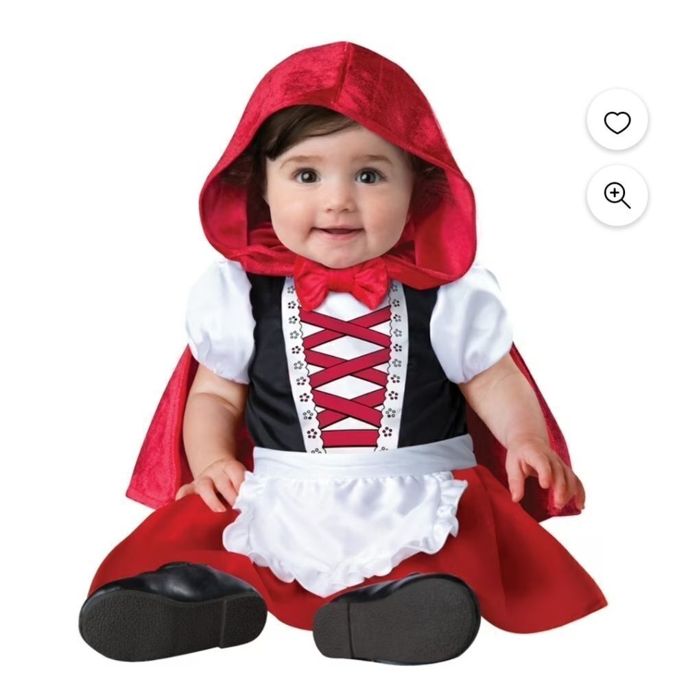 Baby Red Riding Hood Halloween Costume for Infants, Size 6-12M, Way to Celebrate